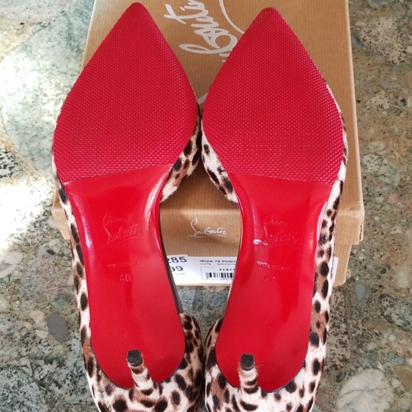 NWT Christian Louboutin Dyed Calf Fur Pumps - Picture 6 of 8